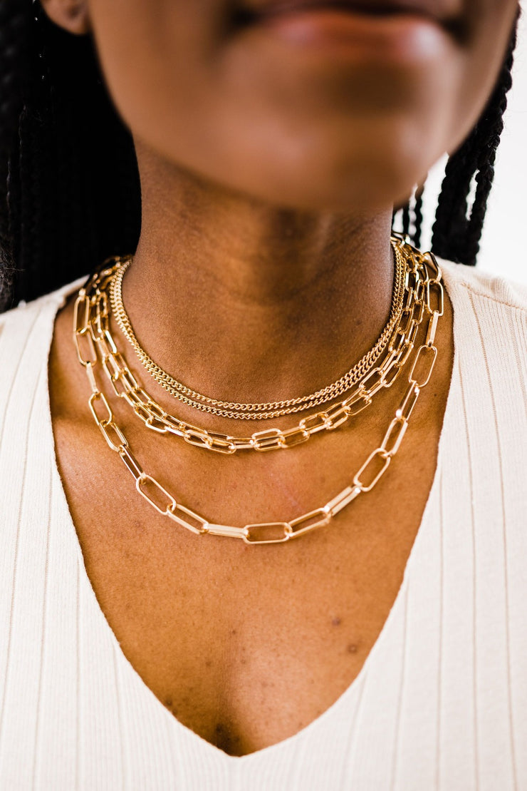 billie layered chain necklace