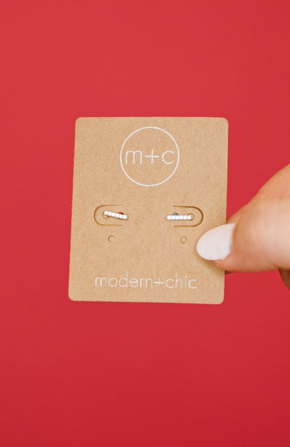 Christy Rhinestone Bar Earrings