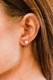 fiona flower stud earrings