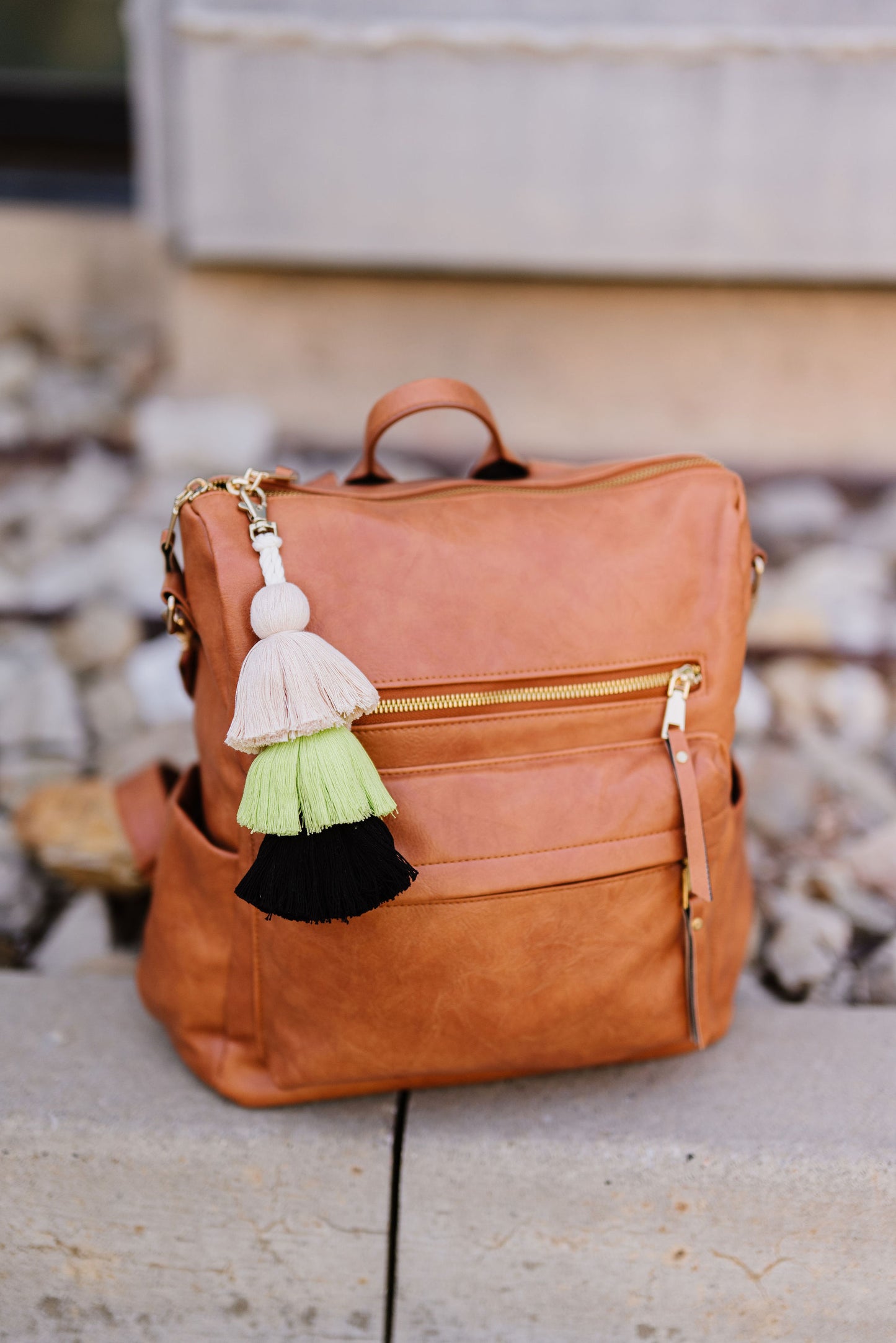 hunter tassel keychain