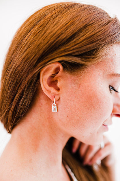 Alessia Lock Hoop Earrings