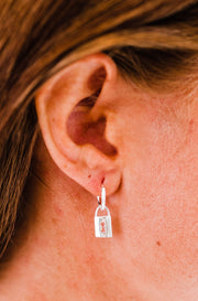 alessia lock hoop earrings