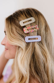 maggie hair clip set - final sale