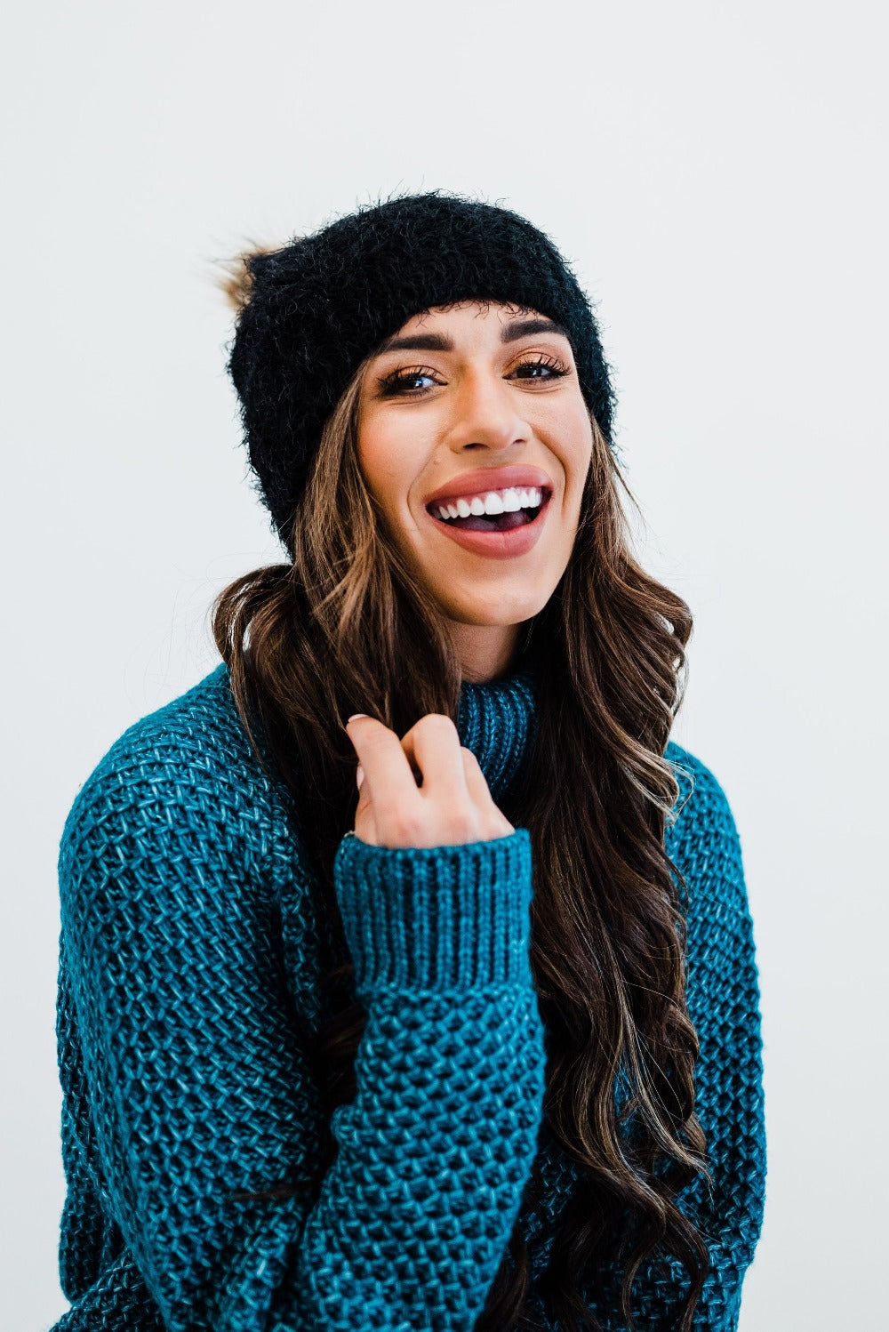 Amber Mohair Knit Beanie - Final Sale