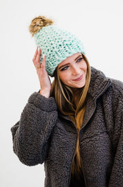 tristyn chunky knit beanie - final sale