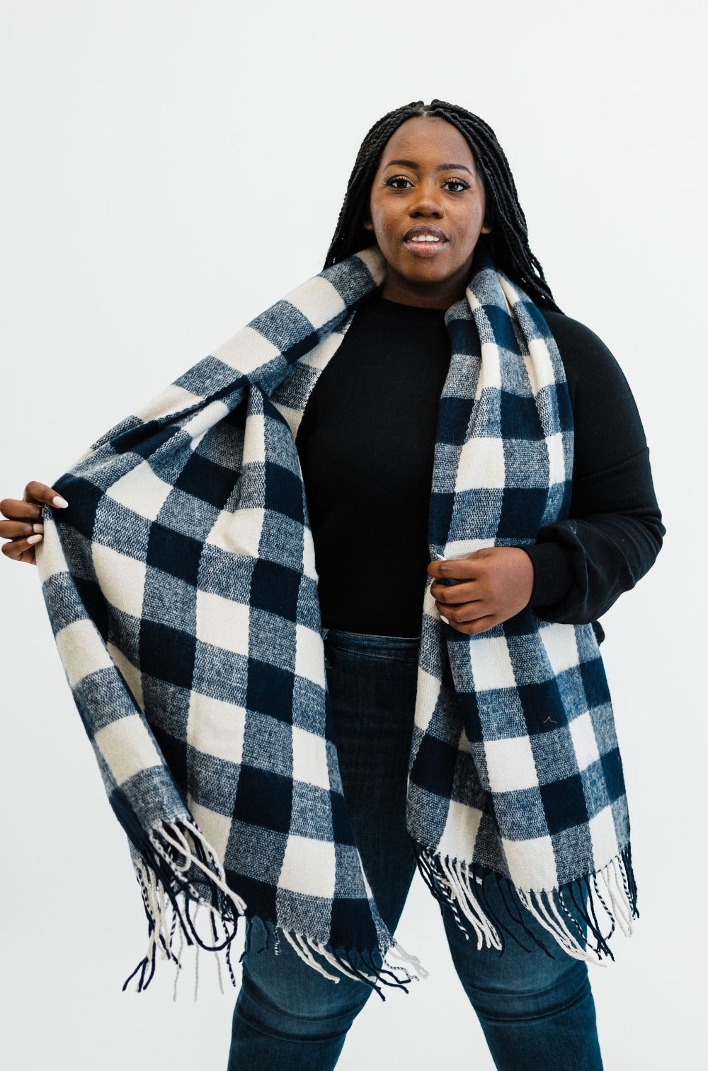 Lorelai Buffalo Plaid Scarf - Final Sale
