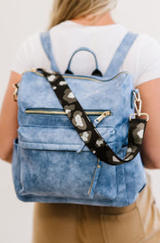 Jenna Leopard Print Adjustable Bag Strap