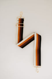 rynn adjustable striped bag strap