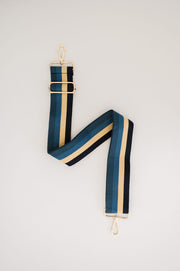 rynn adjustable striped bag strap