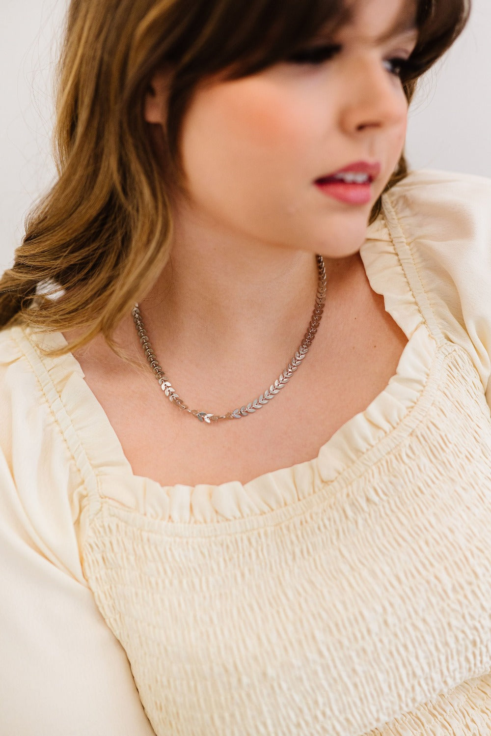 laurel leaf necklace