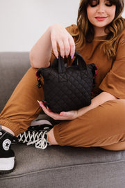 riley quilted convertible bag