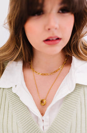 halle layered necklace