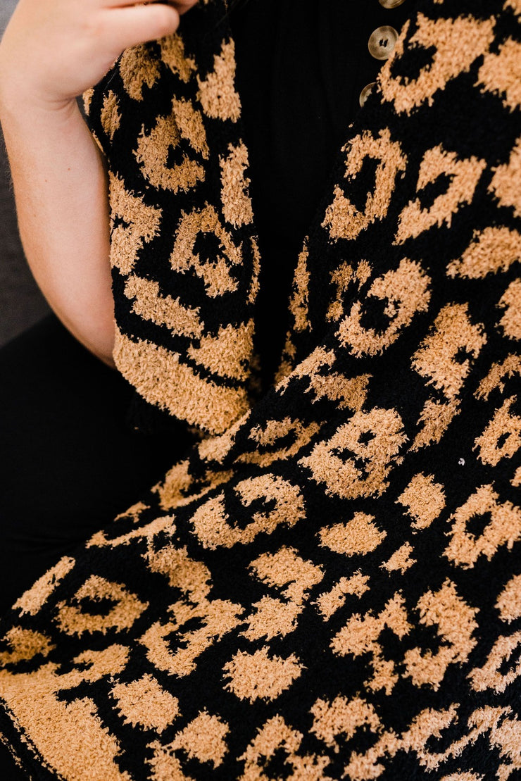 luxe leopard blanket