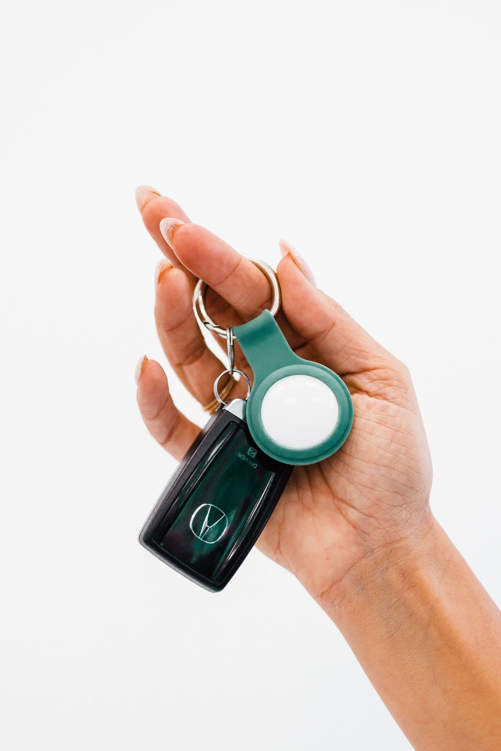 bowie silicone airtag keychain