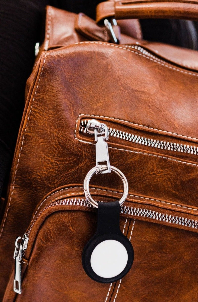 bowie silicone airtag keychain