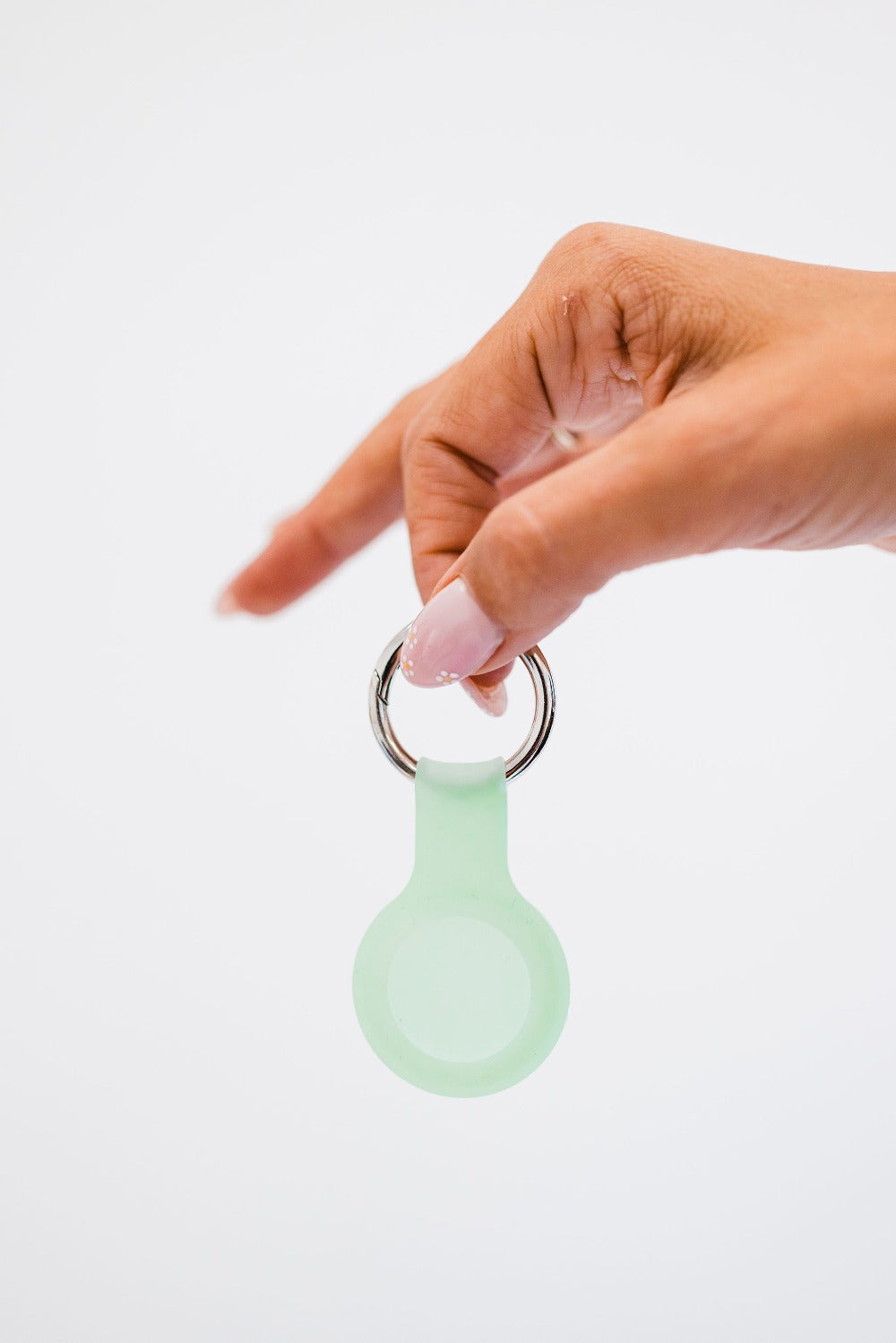 bowie silicone airtag keychain