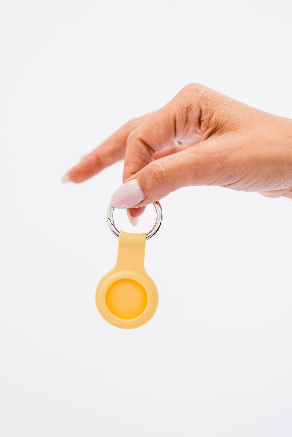 bowie silicone airtag keychain