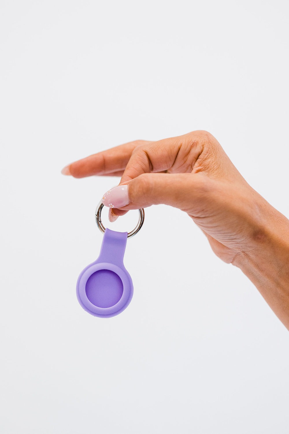 bowie silicone airtag keychain