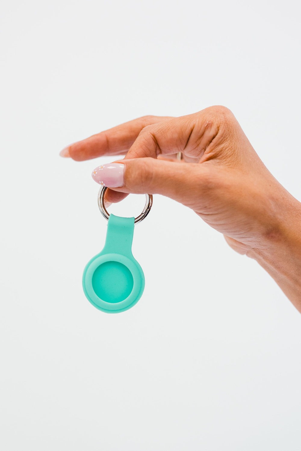 bowie silicone airtag keychain