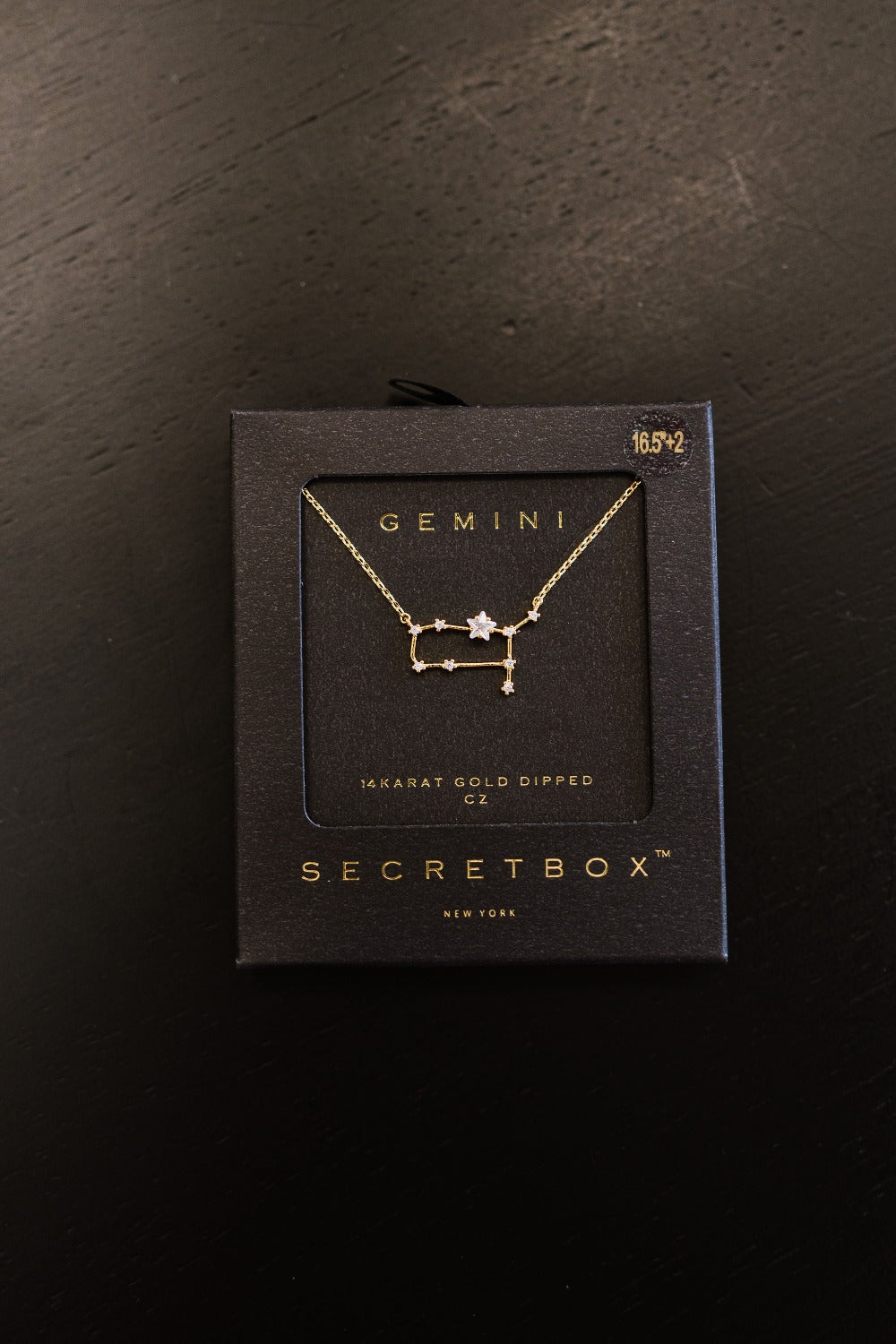 rhinestone star sign necklace