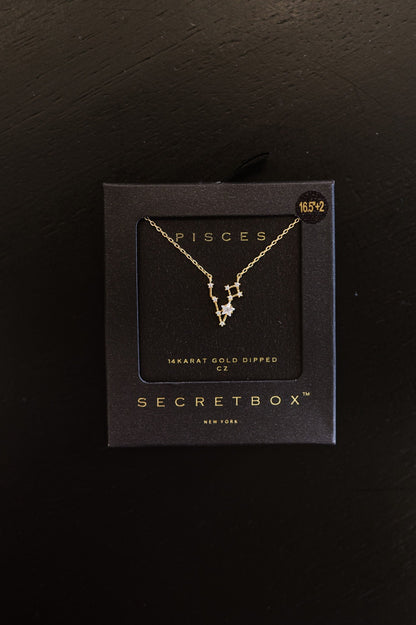 Rhinestone Star Sign Necklace