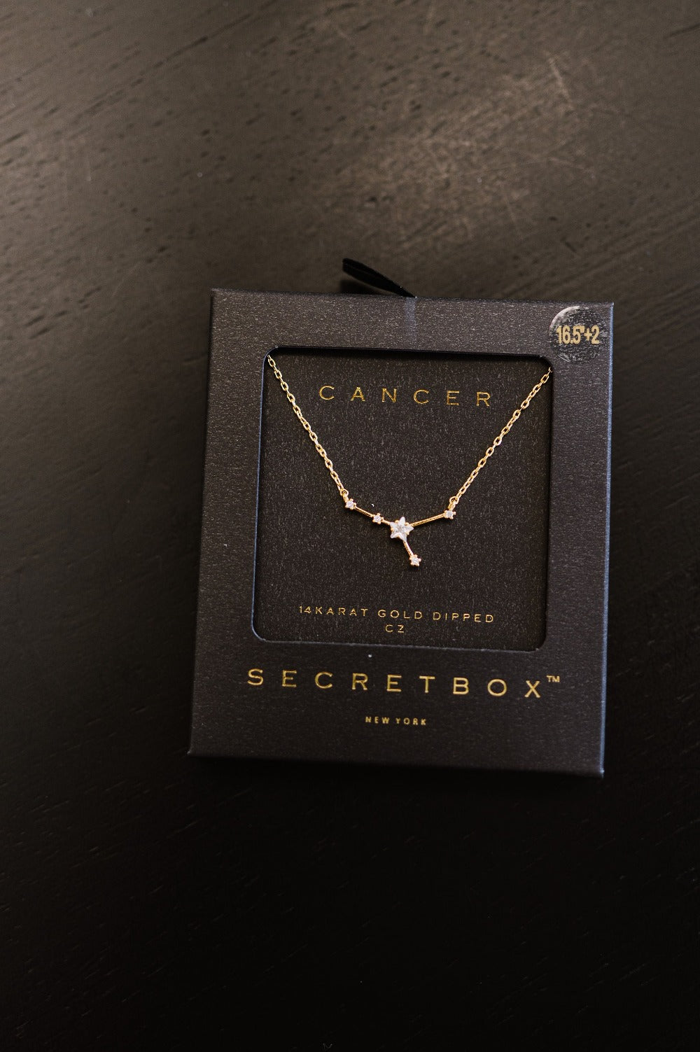 rhinestone star sign necklace