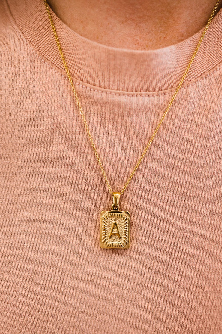 SELENA Initial Letter Necklace