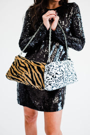izzy faux fur purse - final sale