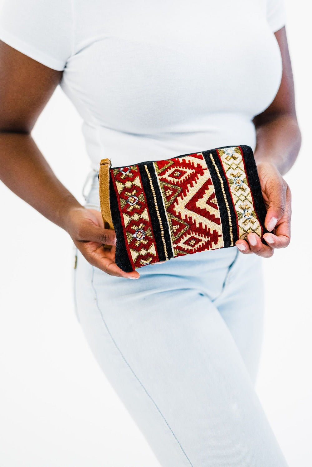 Zuri Beaded Clutch