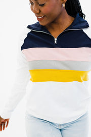 carson colorblock pullover - final sale
