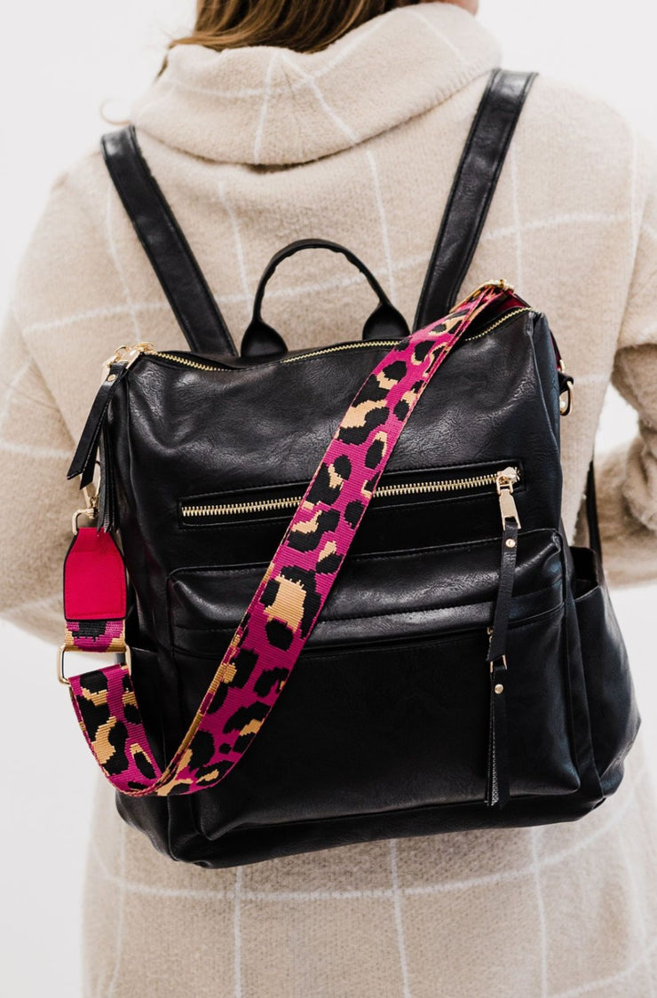 VALICLUD Leopard Print Adjustable Shoulder Straps Bag DIY Strap Wide  Shoulder Strap Harness for Women Purse Strap Replacement Ladies Tote Bags  Nylon
