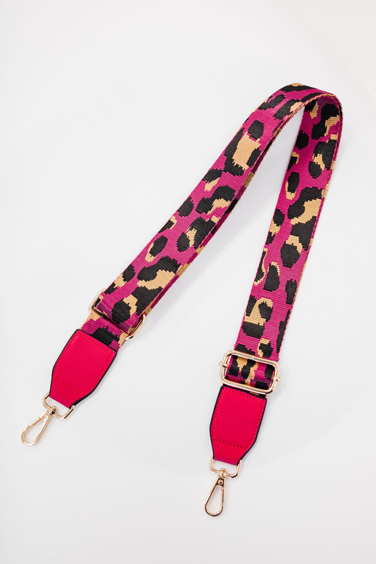 Kris Leopard Print Adjustable Bag Strap