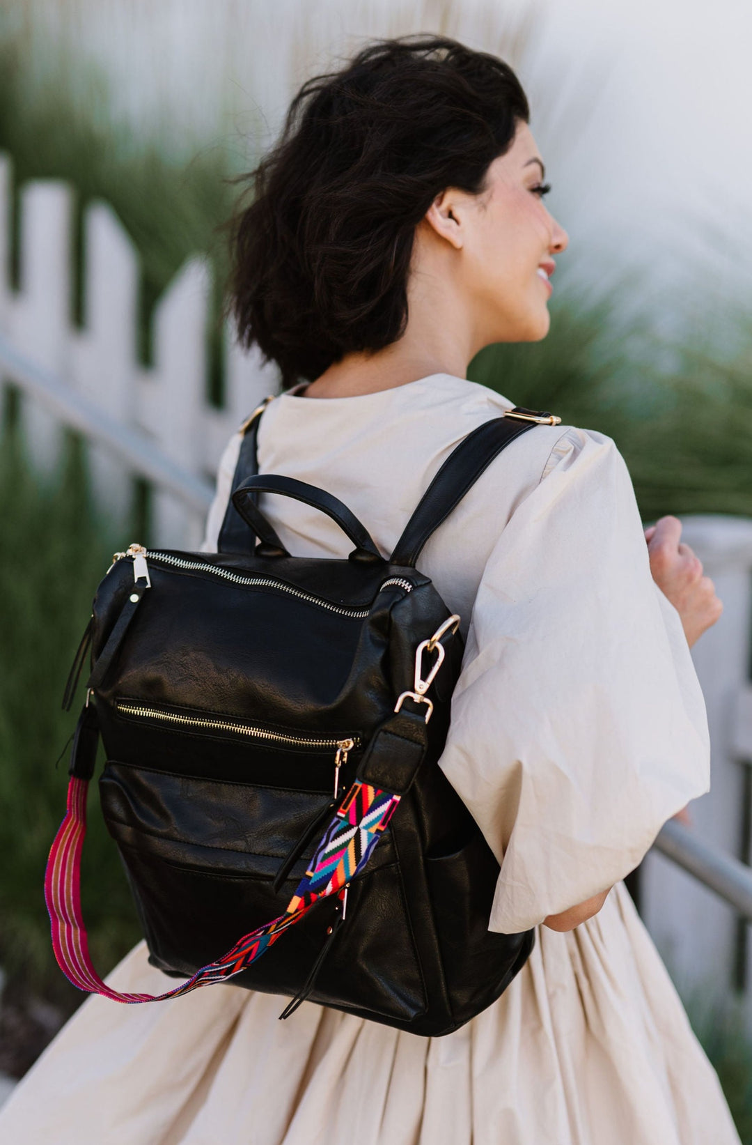 NEW MODERN & CHIC MCKELL BACKPACK! hotsell - GREY - SILVER HARDWARE!