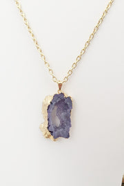 Geode Sparkle Necklace - Final Sale