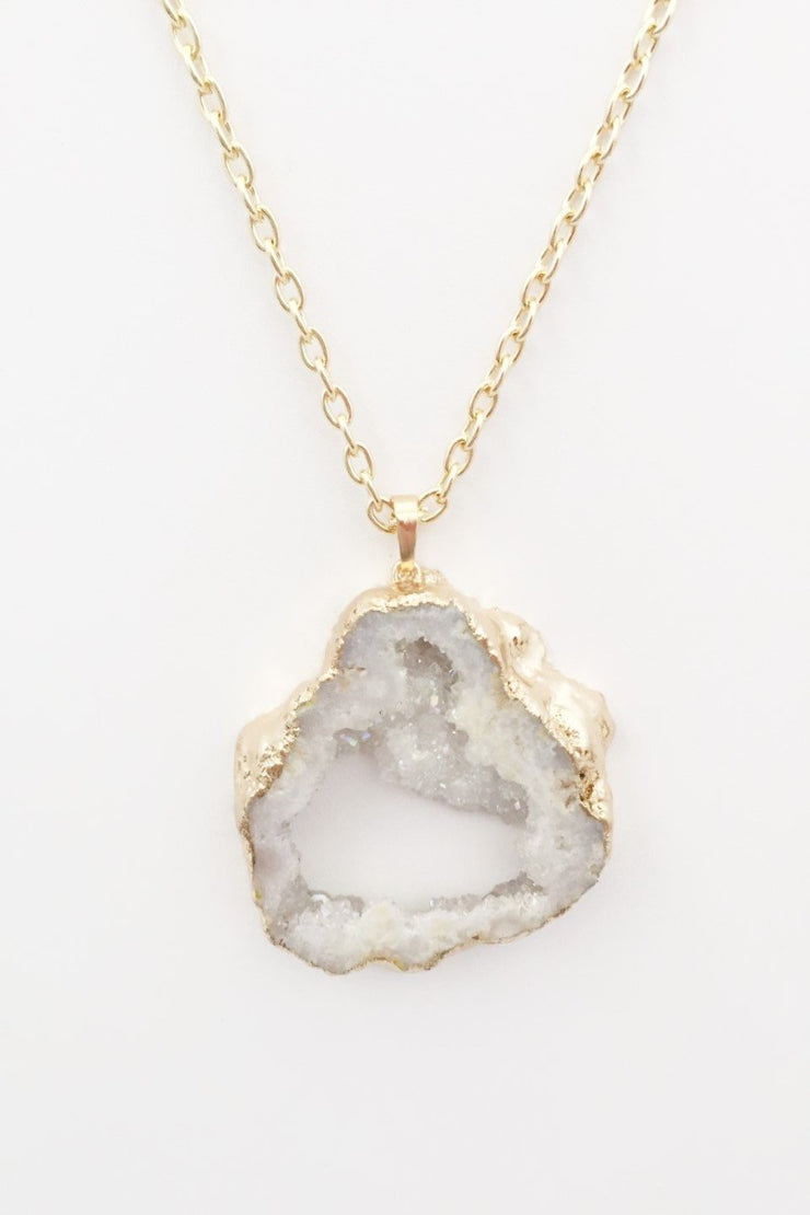 Geode Sparkle Necklace - Final Sale