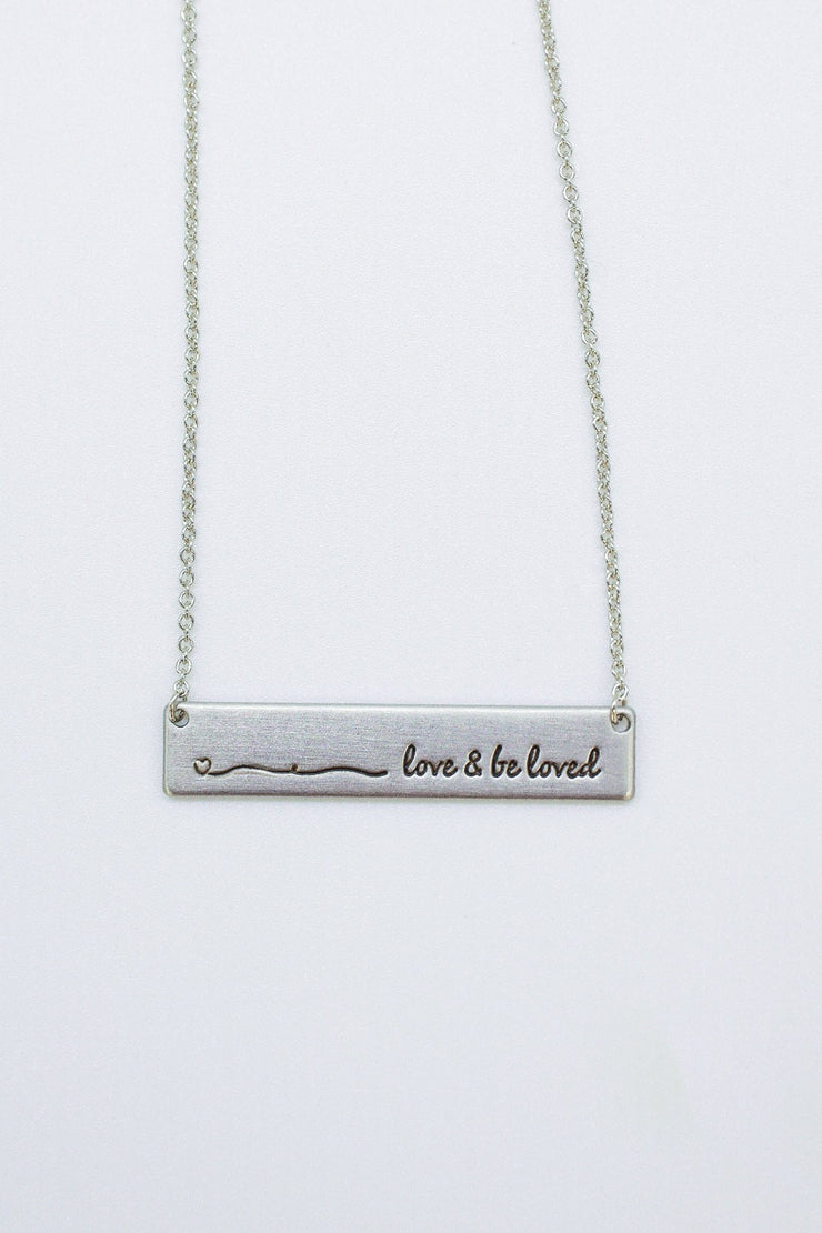 Love + Be Loved Bar Necklace - Final Sale