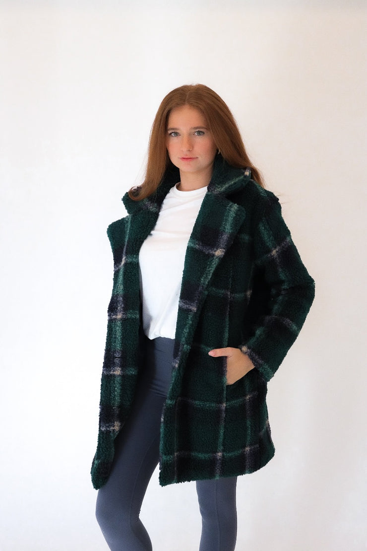 catherine plaid coat - final sale
