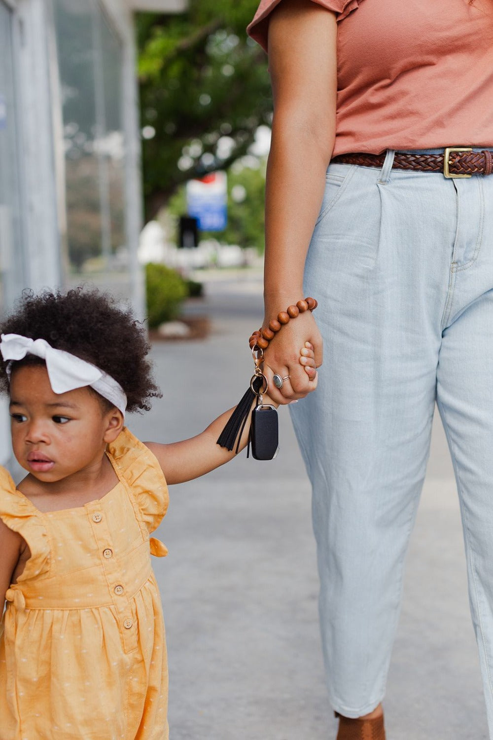 ivy wooden keychain bracelet - final sale