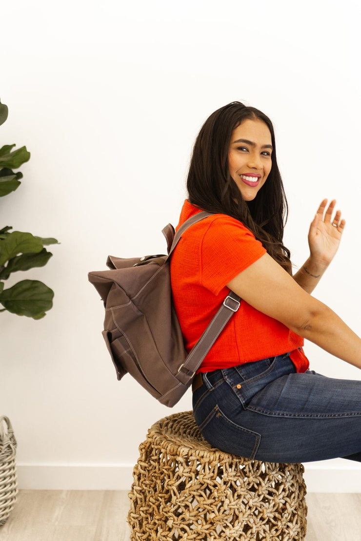 alison roll top backpack