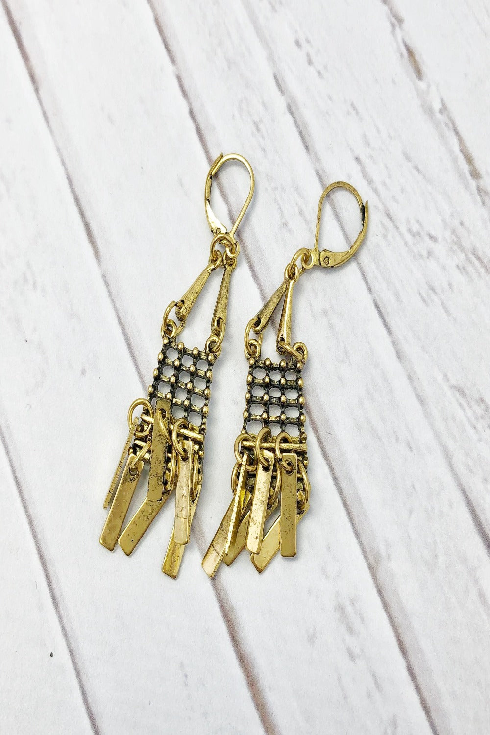 Golden Fringe Earrings