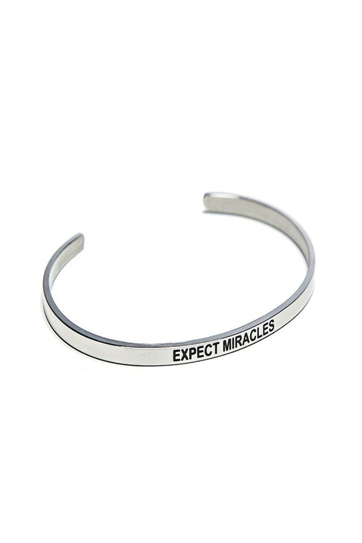 Expect Miracles Bracelet Cuff - Final Sale