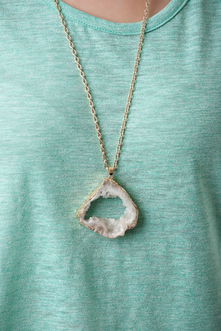 Geode Sparkle Necklace - Final Sale