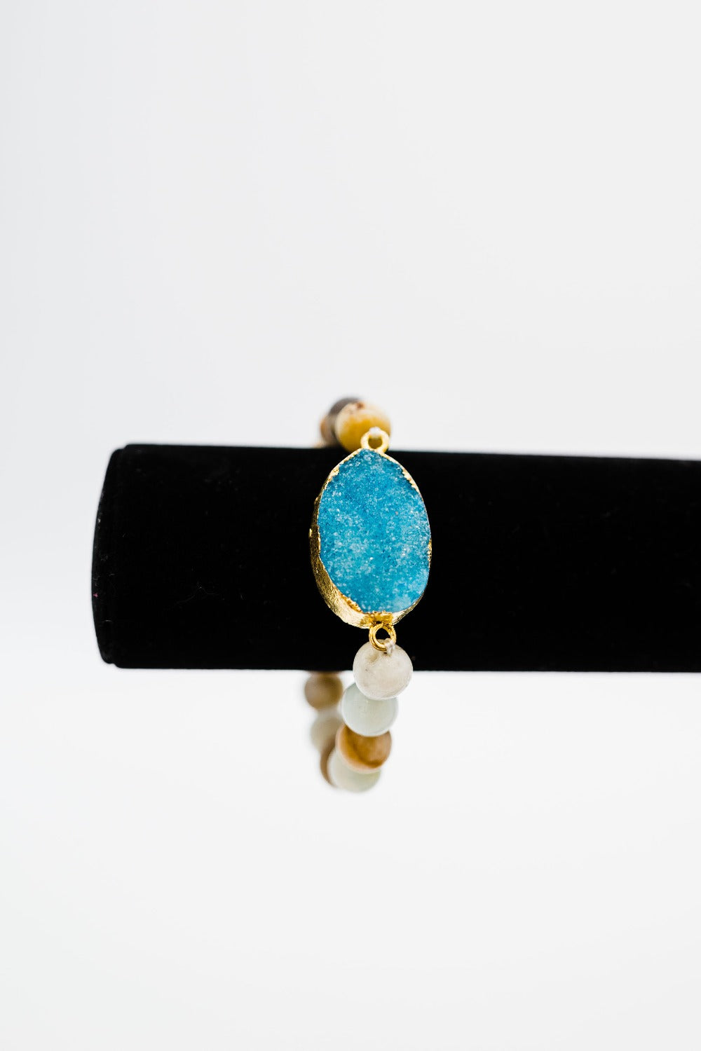 Kimora Beaded Druzy Bracelet - Final Sale