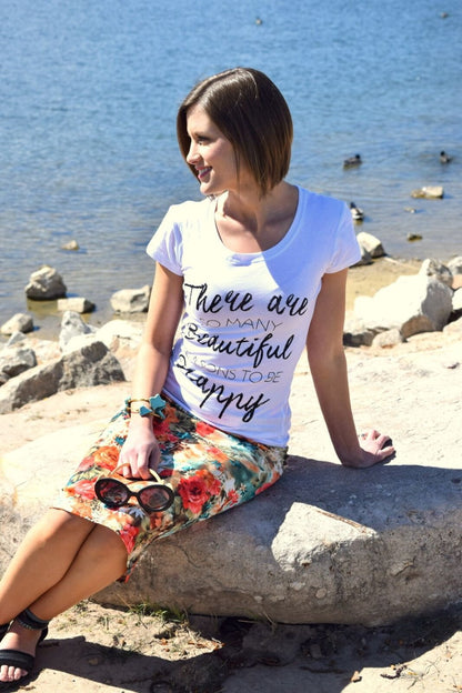 Beautiful Reasons Print Top - Final Sale