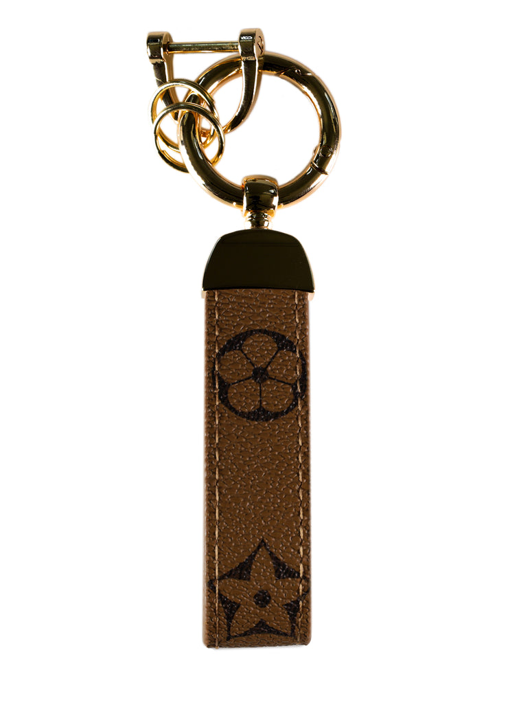 Buy Louis Vuitton Keychain Brown Gold Monogram Flower Good