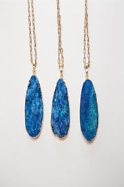 Colorful Druzy Stone Necklaces - Final Sale