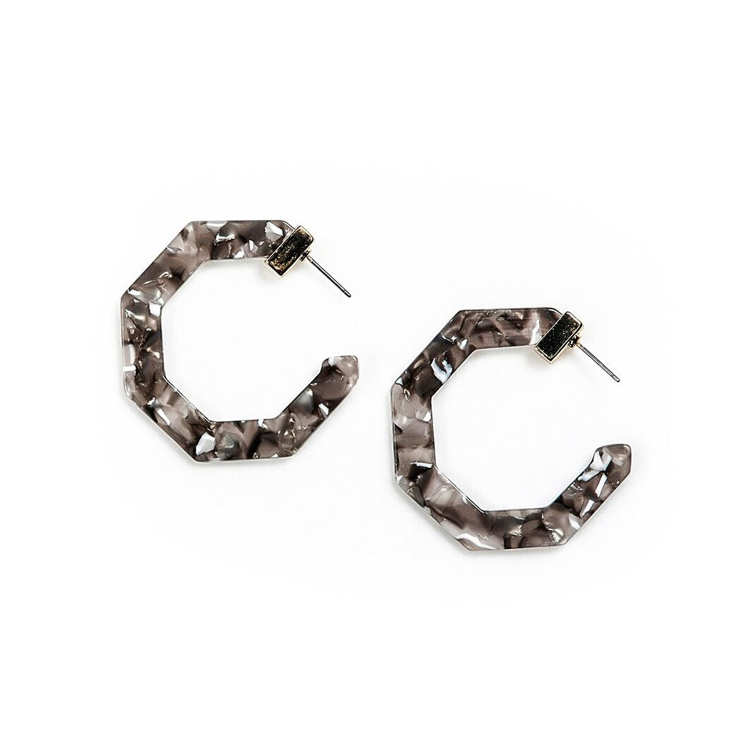 julia acrylic octagon hook | 4 styles