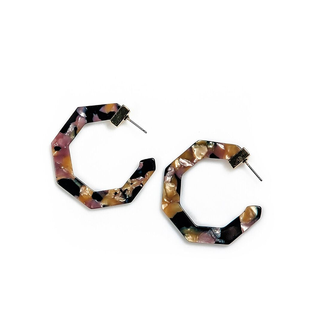 julia acrylic octagon hook | 4 styles