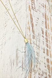 Feather Tassel Necklace - Final Sale