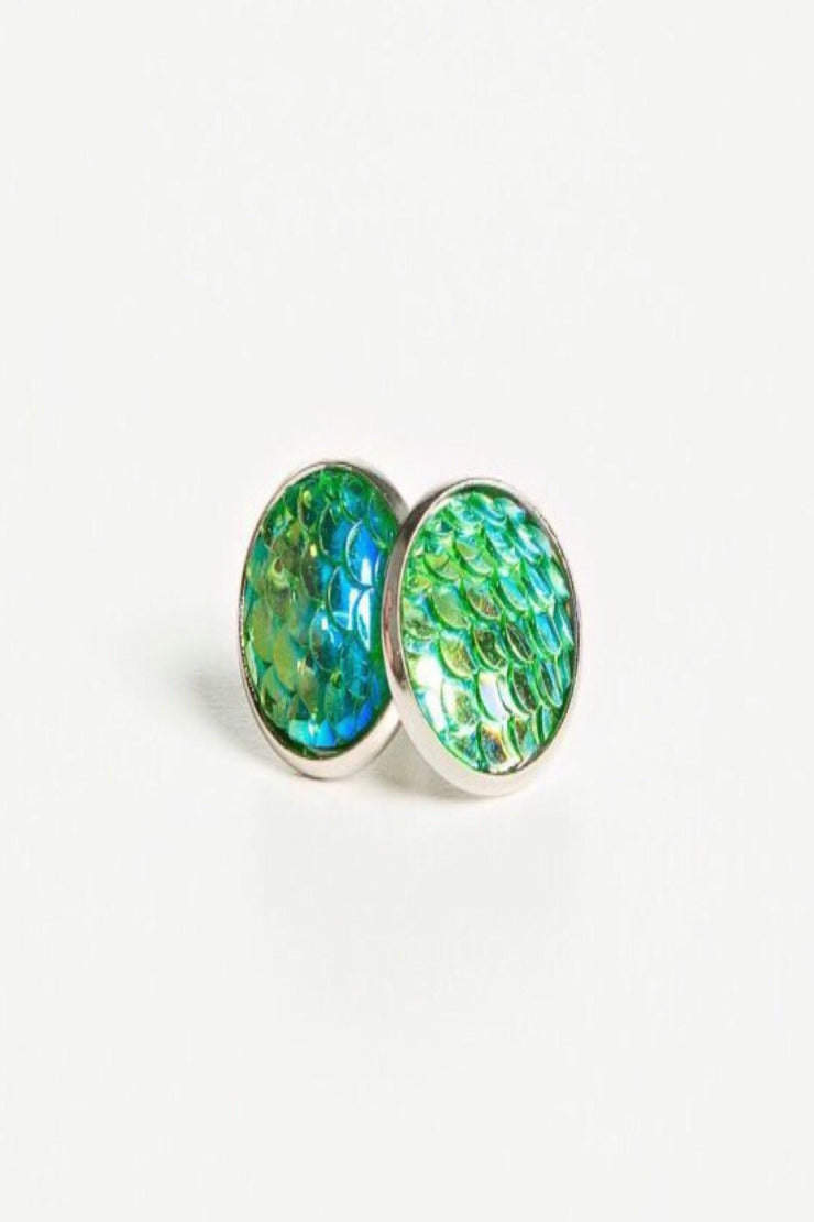 Mermaid Scales Stud Earrings - Final Sale